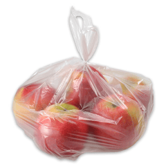 Knoopzakjes voor 3 kg, ND-PE (HDPE) transparant - eenheidsverpakking