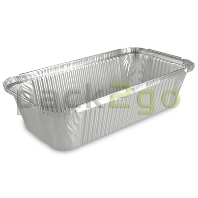 Alu-Behälter - eckig 221x133mm, 750ml, Alubehälter für Menüs