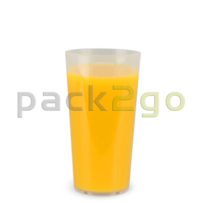 Mehrwegbecher PP transparent, leichter Mehrweg-Trinkbecher, Hartplastik - 0,3l