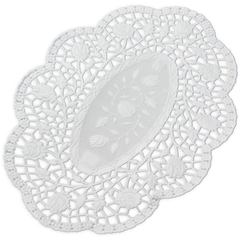 Mokkadeckchen oval - 26:18cm