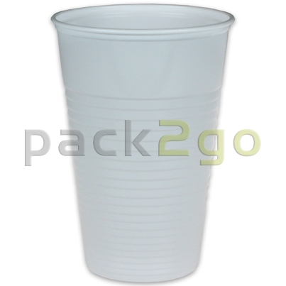 Mundspülbecher für Zahnärzte (Einweg-Plastikbecher) weiß - 0,2l