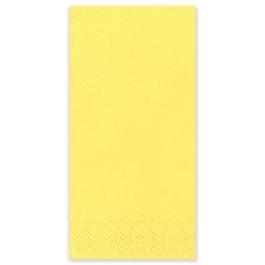 Serviette Gourmet 33x33cm 1/8 Kopffalz gelb