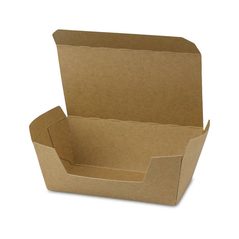 Kompostierbare Snackbox mit Klappdeckel