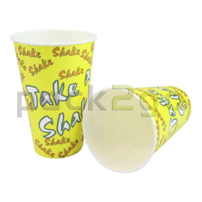 Gelber Kaltgetränkebecher 