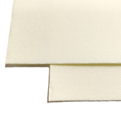Champagnerfarbene Point to Point Servietten 33x33cm - Nahaufnahme