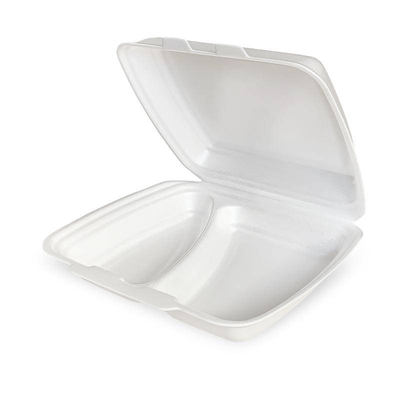 Menübox 2-geteilt weiß