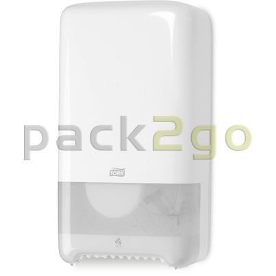 TORK Doppelrollenspender für Toilettenpapier T6 Midi Rolle, weiß