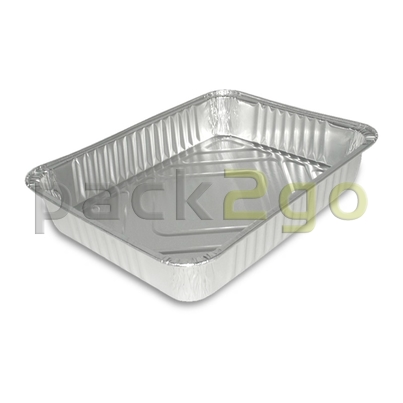 Alu-Behälter - eckig 219x158x38mm, 930ml, Alubehälter für Menüs