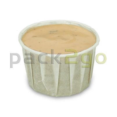 Dressingbecher aus Papier, Saucenbecher, weiß - 60ml