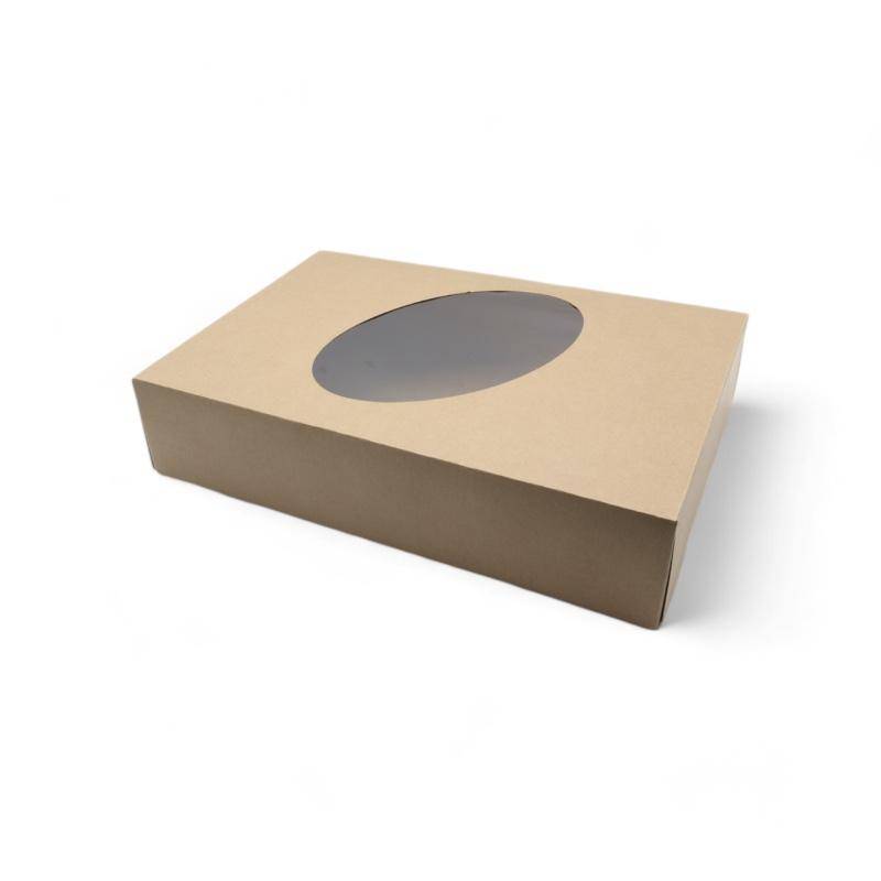 Brauner Partykarton 36x25x8cm geschlossen