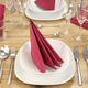 Tissue-Servietten GOURMET, 40x40 1/4 Falz, 3-lagig - bordeaux - Zellstoffservietten farbige