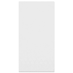 Serviette Gourmet 40x40cm 1/8 Kopffalz weiß