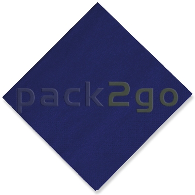 Tissue-Servietten, 24x24 1/4, 3-lagig - dunkelblau - Cocktailservietten farbige 