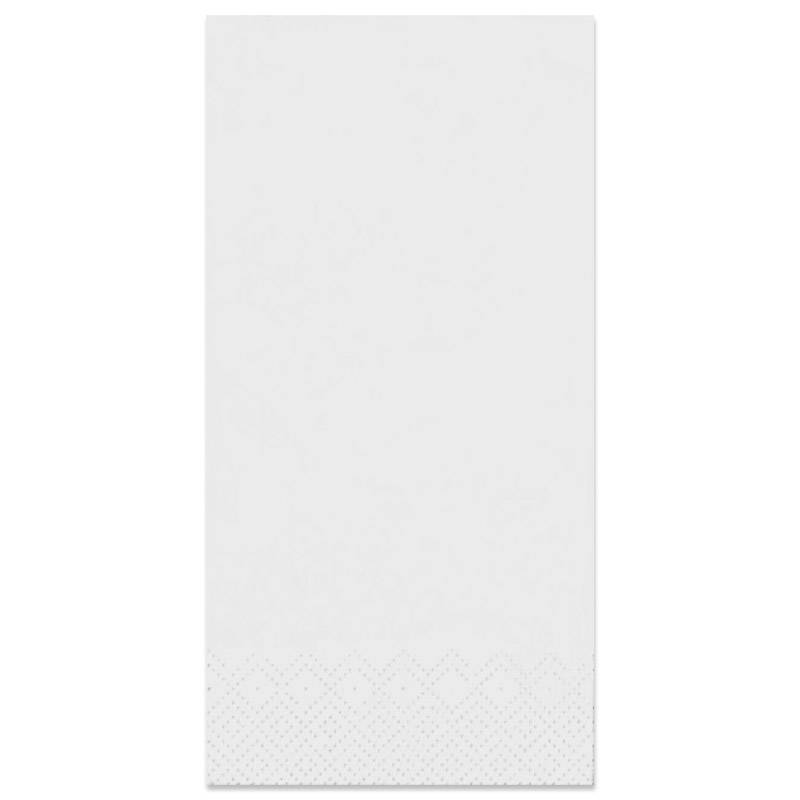 Tissue-Servietten GOURMET, 40x40 1/8 Buchfalz, 2-lagig - weiß - Zellstoffservietten