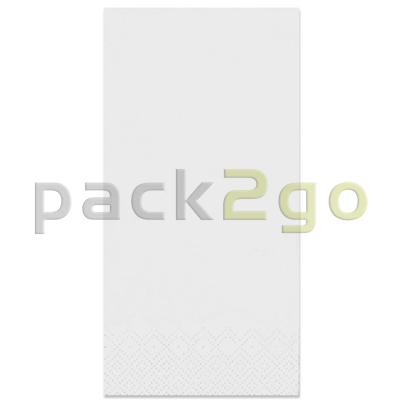 Serviette Gourmet 40x40cm 1/8 Kopffalz weiß