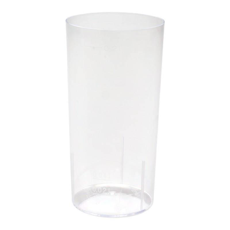 Plastikglas aus Spritzguss mit Eichstrich - einzeln