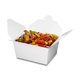 Bio-Foodcase - kompostierbare Snackbox mit Faltdeckel, weiß - 750ml