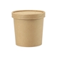 Soup To Go Becher mit Deckel, 12oz/350ml, für Suppenbars - braun