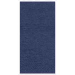 Serviette Gourmet 40x40cm 1/8 Kopffalz dunkelblau - einzeln