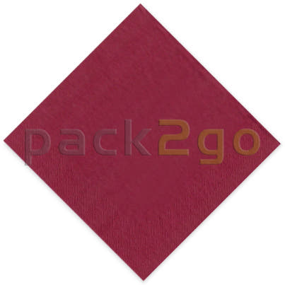 Tissue-servetten GOURMET, 33x33 1/4 vouw, 3-laags - celstofservetten - bordeaux