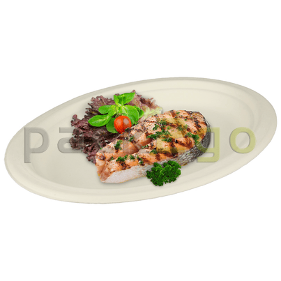 Bagasse Teller oval 