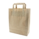 Papiertragetaschen 22+11x28cm - Kraft braun, umweltfreundlich