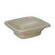 Schalen van bagasse, rechthoekig (composteerbaar), "Be Pulp" - 18x18cm, 750ml