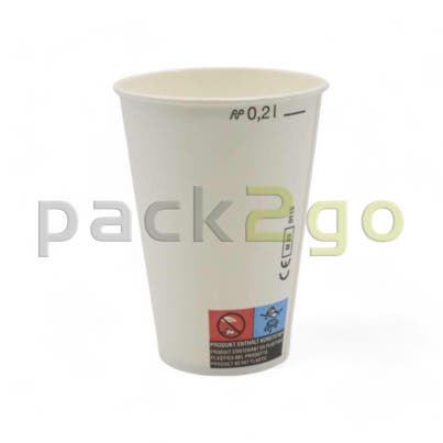 Pappbecher weiß 200ml