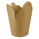 SmartServ-Box - runde Asia/Kebab Faltbox Pappe braun - 26oz/750ml