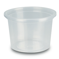 Feinkostbecher, Verpackungsbecher, PP, transparent, rund Ø74mm - 100ml