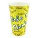 Pappbecher "Shake" für Kaltgetränke 400ml, Ø90mm - gelb