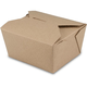 Bio-Foodcase - kompostierbare Snackbox mit Faltdeckel, braun - 750ml