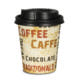 VOORDEELSET - Coffee To Go koffiebekers "Barista" - 8 oz, 200ml, kartonnen bekers met zwarte deksel