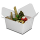 Bio-Foodcase - kompostierbare Snackbox mit Faltdeckel, weiß - 750ml