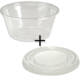 KOMBI - Deli Gourmet Container (Dessertbecher) - 5oz/120ml - PET mit flachem Deckel (geschlossen)