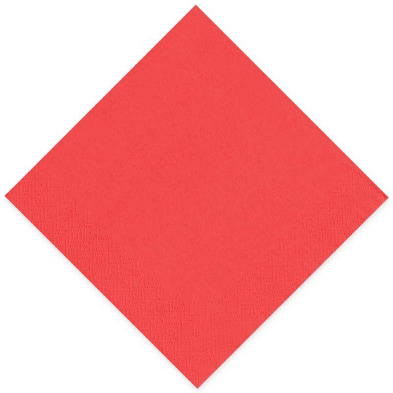 Serviette Gourmet 40x40cm 1/4 Falz rot - einzeln