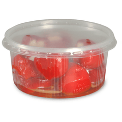 Feinkostbecher, Verpackungsbecher mit Deckel, PP, rund (Kombipack) - 250ml