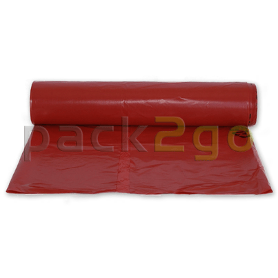 Vuilniszakken LDPE 120 l - 700 x 1100 mm - sterk T60 - rood