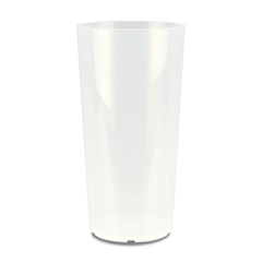 Mehrwegbecher PP transparent, leichter Mehrweg-Trinkbecher, Hartplastik - 0,5l
