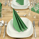 Tissue-servetten GOURMET, 40x40 1/4 vouw, 3-laags - celstofservetten - donkergroen