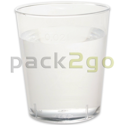 Wegwerp-borrelglazen 2 cl, plastic bekers doorzichtig voor shots & party-drinks