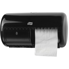 TORK Doppelrollenspender für Toilettenpapier T4 Kleinrollen, schwarz
