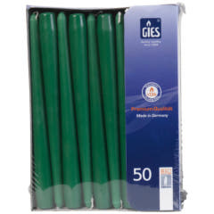 Spitzkerzen (GIES) - Dunkelgrün / Jägergrün, 245 / 23mm Gastro