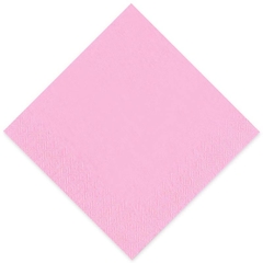 Serviette Gourmet 40x40cm 1/4 Falz rosa - einzeln