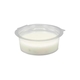 Dressingbecher aus PET mit anhängendem Deckel, rund, klar - 50ml