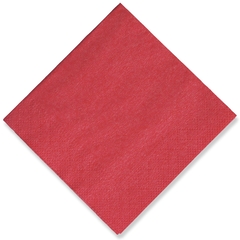 Tissue-Servietten, 24x24 1/4, 3-lagig - kirschrot - Cocktailservietten farbige 