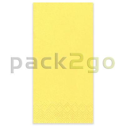 Tissue-Servietten GOURMET, 33x33 1/8 Falz, 3-lagig, Kopffalz - gelb - farbige Zellstoffservietten