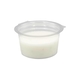Dressingbecher aus PET mit anhängendem Deckel, rund, klar - 80ml