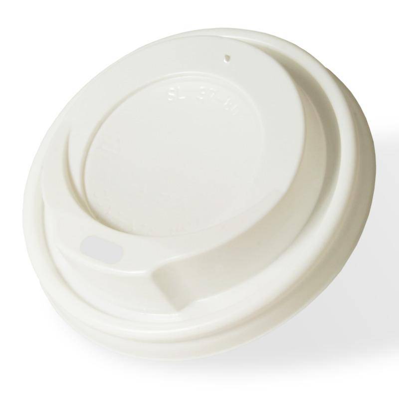 Weißer Coffee to go Deckel mit Durchmesser 78mm
