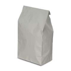 Weißer Warmhaltebeutel, 2-lagig, 1/2 Hendl, Hähnchenbeutel, 50g+15my